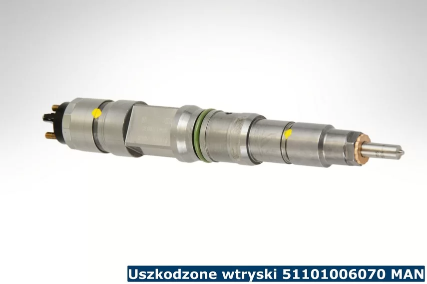 Uszkodzone wtryski 51101006070 MAN