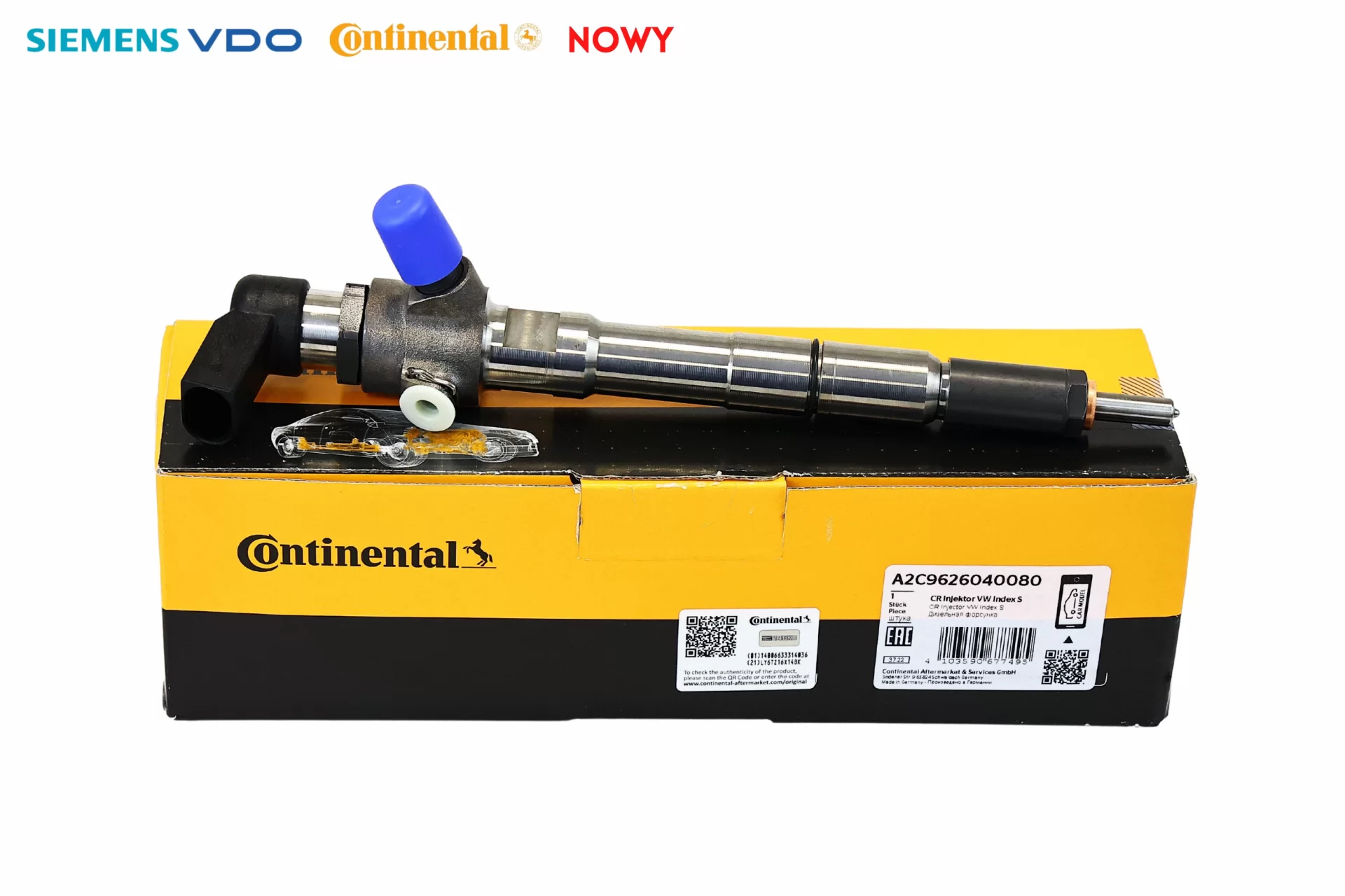Wtryskiwacze Continental A2C9626040080 03L130277S Audi A1 nowy cena Wtryskiwacze Continental A2C9626040080 03L130277S Audi A1 nowy cena