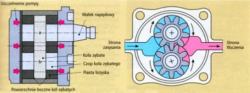 zębata pompa zasilająca