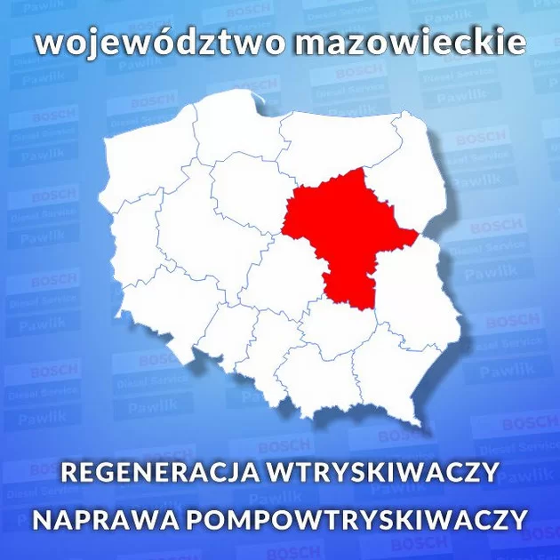 regeneracja wtryskiwaczy mazowieckie