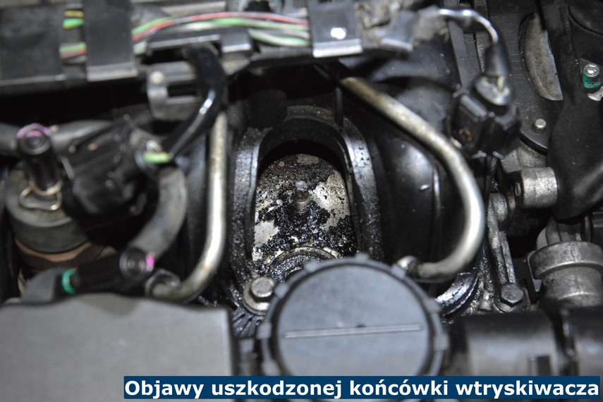 Objawy uszkodzonej końcówki wtryskiwacza Uszkodzony rozpylacz wtryskiwacza - objawy