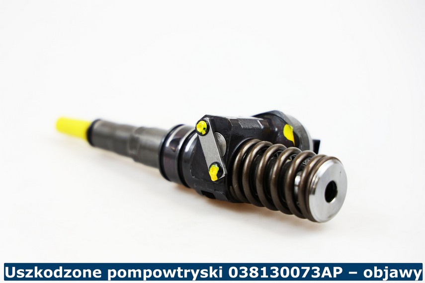Uszkodzone pompowtryski 038130073AP – objawy Jakie objawy wykazują uszkodzone pompowtryski 038130073AP?