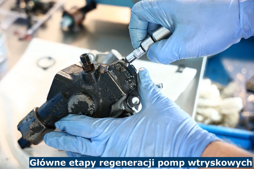 Główne etapy regeneracji pomp wtryskowych Etapy regeneracji pomp wtryskowych