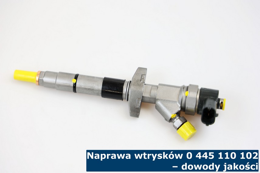 Naprawa wtrysków 0 445 110 102 – dowody jakości Wtrysk 0 445 110 102 po naprawie w naszym serwisie