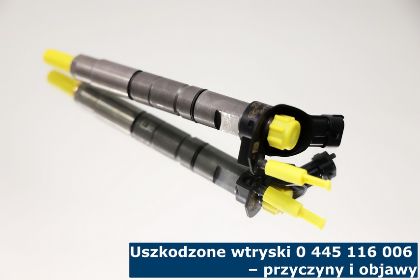 Uszkodzone wtryski 0 445 116 006 – przyczyny i objawy Wtrysk 0 445 116 006 po naprawie uszkodzenia