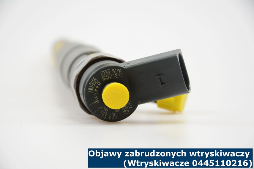 Objawy zabrudzonych wtryskiwaczy (Wtryskiwacze 0445110216) Objawy zabrudzonych wtryskiwaczy