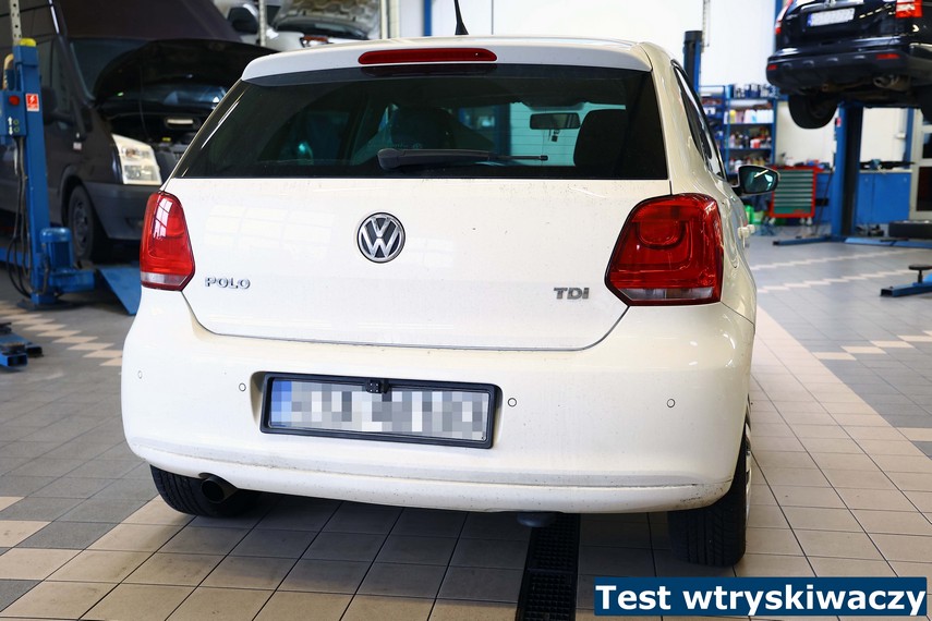 Test wtryskiwaczy Test wtrysków