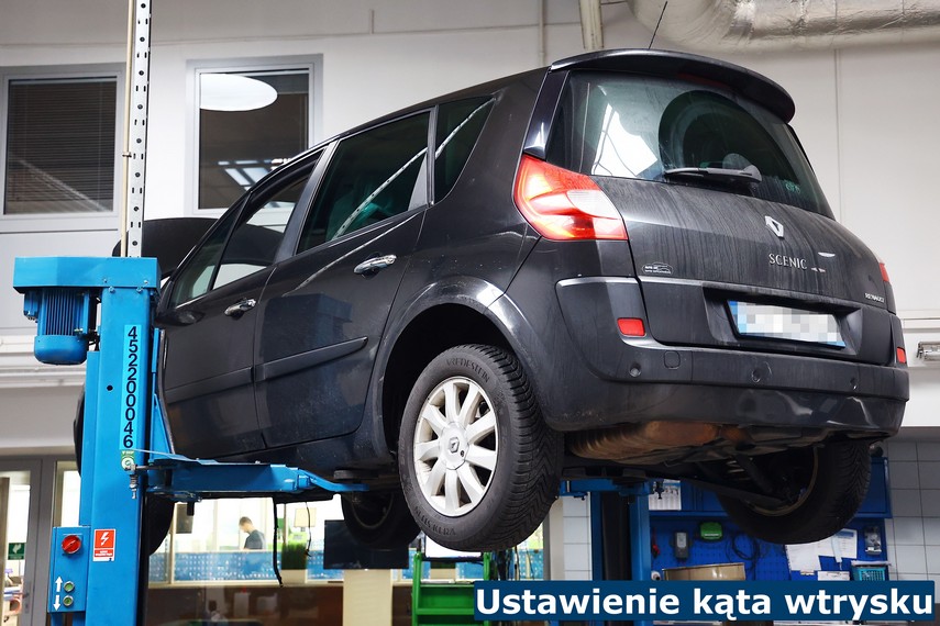 Ustawienie kąta wtrysku Kąt wtrysku