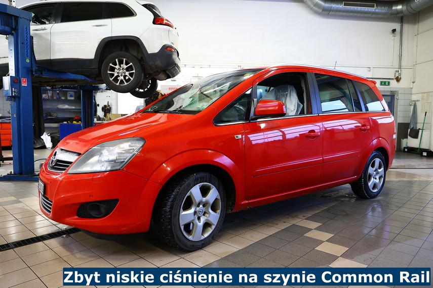 Zbyt niskie ciśnienie na szynie Common Rail Za niskie ciśnienie na szynie Common Rail