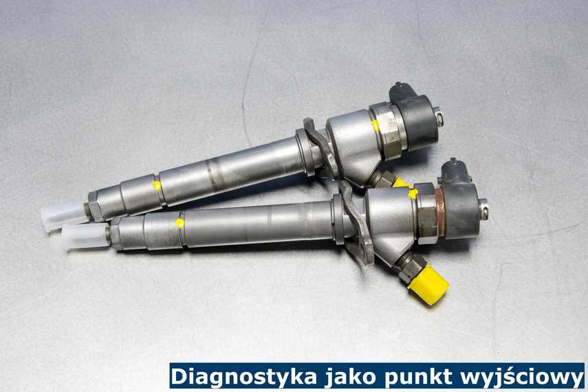 Diagnostyka jako punkt wyjściowy Po zdiagnozowaniu uszkodzenia wtryskiwaczy na zdjęciu, zostały one naprawione i odesłane do klienta