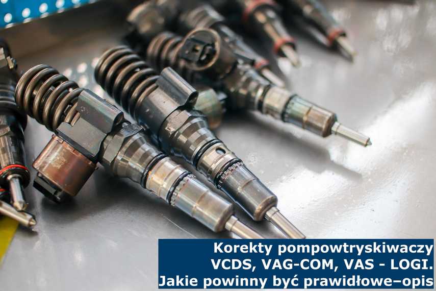 Korekty pompowtryskiwaczy VCDS, VAG-COM, VAS - Logi. Jakie powinny być prawidłowe - opis Pompowtryskiwacze miały niewłaściwe korekty dawek wtrysku więc zostały wysłane do regeneracji
