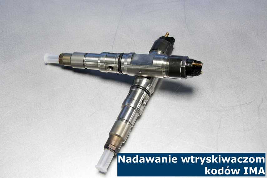 Nadawanie wtryskiwaczom kodów IMA Wygenerowane kody należy nadać wtryskiwaczom w sterowniku silnika