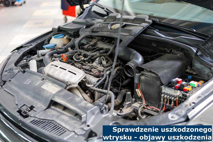 Sprawdzenie uszkodzonego wtrysku - objawy uszkodzenia Po wystąpieniu objawów uszkodzenia, wtryski wysłano do sprawdzenia