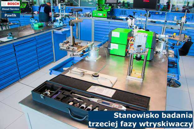 Stanowisko badania trzeciej fazy wtryskiwaczy Stanowisko badania trzeciej fazy wtryskiwaczy