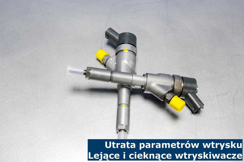 Utrata parametrów wtrysku - lejące i cieknące wtryskiwacze Stwierdzono uszkodzenie wtryskiwacza (na zdjęciu) wysłany do regeneracji