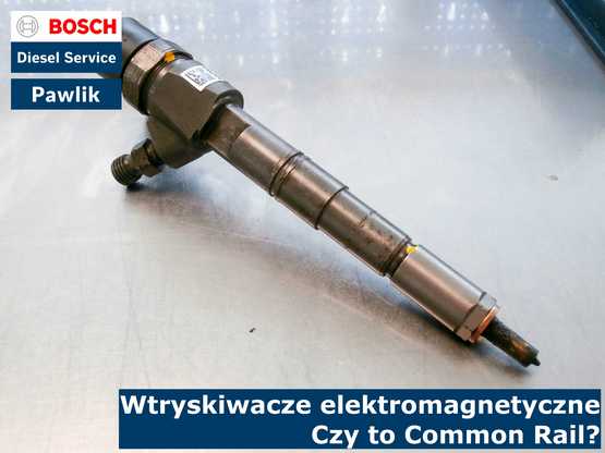 Wtryskiwacze elektromagnetyczne czy to Common Rail? Wtryskiwacz elektromagnetyczny na stole w pracowni