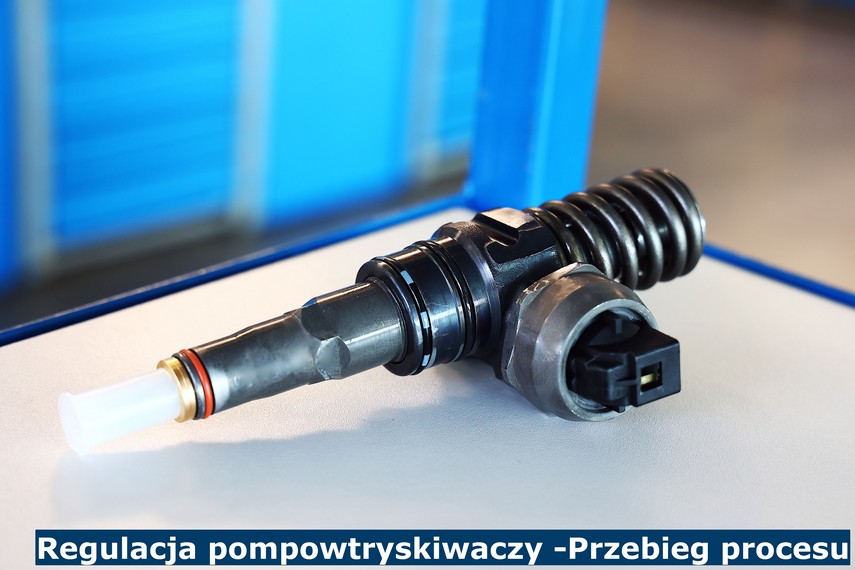 Regulacja pompowtryskiwaczy - Przebieg procesu - Kąt ustawienia pompowtryskiwaczy Regulacja pompowtryskiwaczy - Przebieg procesu - Kąt ustawienia pompowtryskiwaczy