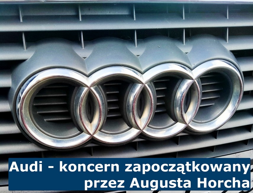Logo niemieckiego koncernu samochodowego Audi