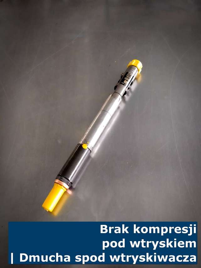 Brak kompresji pod wtryskiem | Dmucha spod wtryskiwacza Przedmuchy i brak kompresji - wtryskiwacze Common Rail