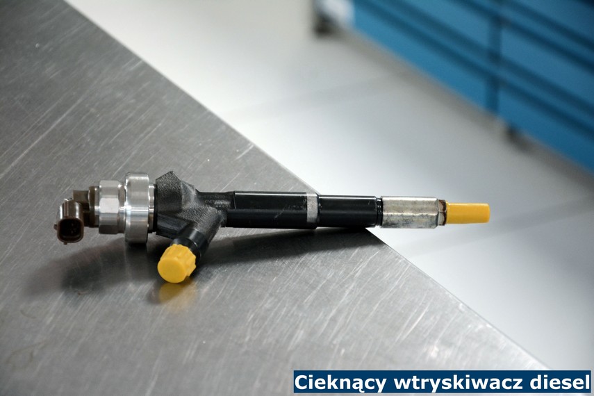 Cieknący wtryskiwacz diesel Cieknący wtryskiwacz diesel