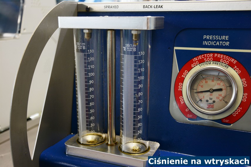Ciśnienie na wtryskach Ciśnienie na wtryskach
