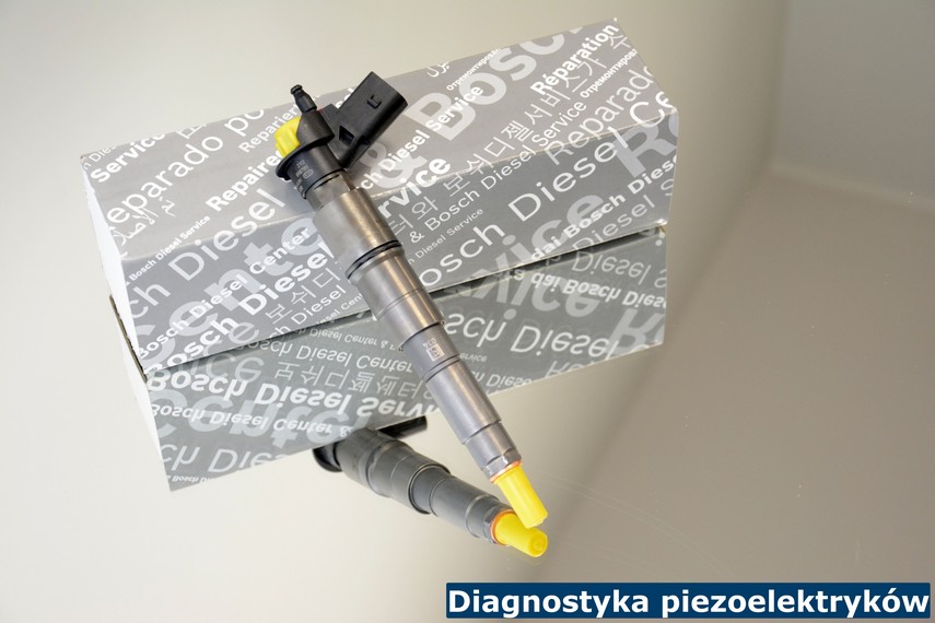 Diagnostyka piezoelektryków Przykładowy wtryskiwacz piezoelektryczny marki Bosch