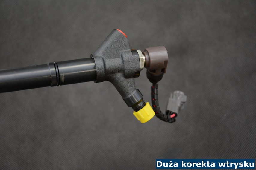 Duża korekta wtrysku Duża korekta wtrysku
