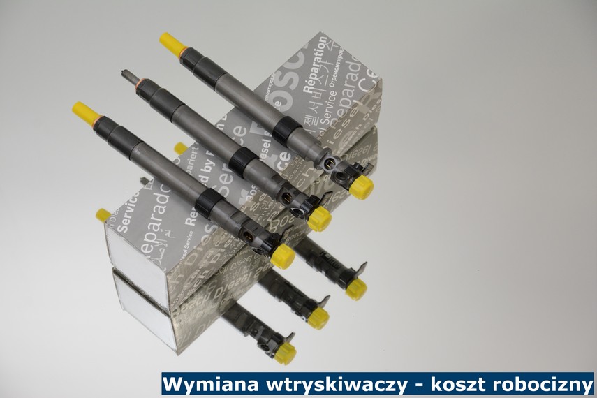 Wymiana wtryskiwaczy - koszt robocizny Wymiana wtryskiwaczy - koszt robocizny