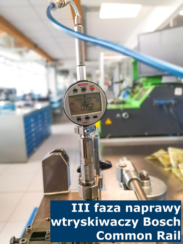 III faza naprawy wtryskiwaczy Bosch Common Rail Regeneracja wtryskiwaczy Bosch Common Rail - trzecia faza regeneracji