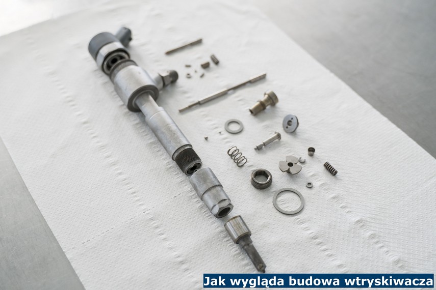 Jak wygląda budowa wtryskiwacza Elementy składowe wtryskiwacza common rail
