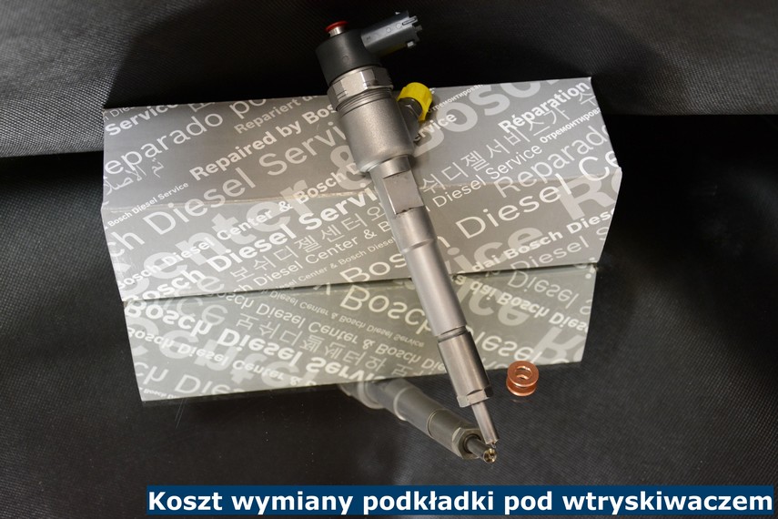 Koszt wymiany podkładki pod wtryskiwaczem Koszt wymiany podkładki pod wtryskiwaczem