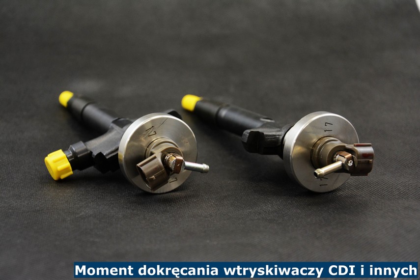 Moment dokręcania wtryskiwaczy CDI i innych Moment dokręcania wtryskiwaczy CDI i innych