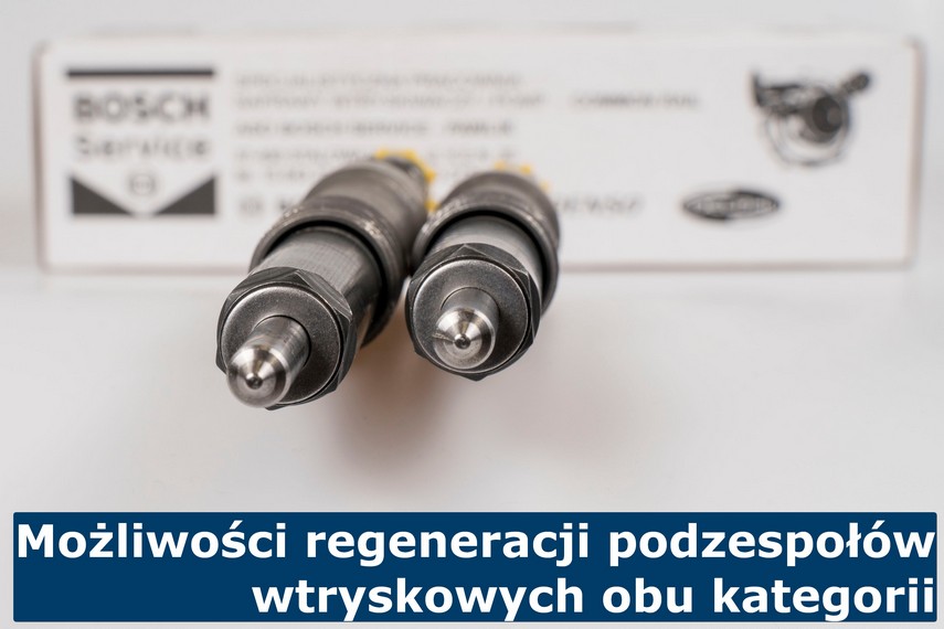 Możliwości regeneracji podzespołów wtryskowych obu kategorii Regeneracja wtryskiwaczy Common Rail i pompowtryskiwaczy w ASO Bosch Service Pawlik
