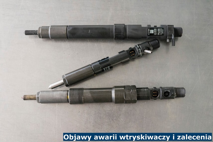 Objawy awarii wtryskiwaczy i zalecenia Przykładowe wtryski po regeneracji
