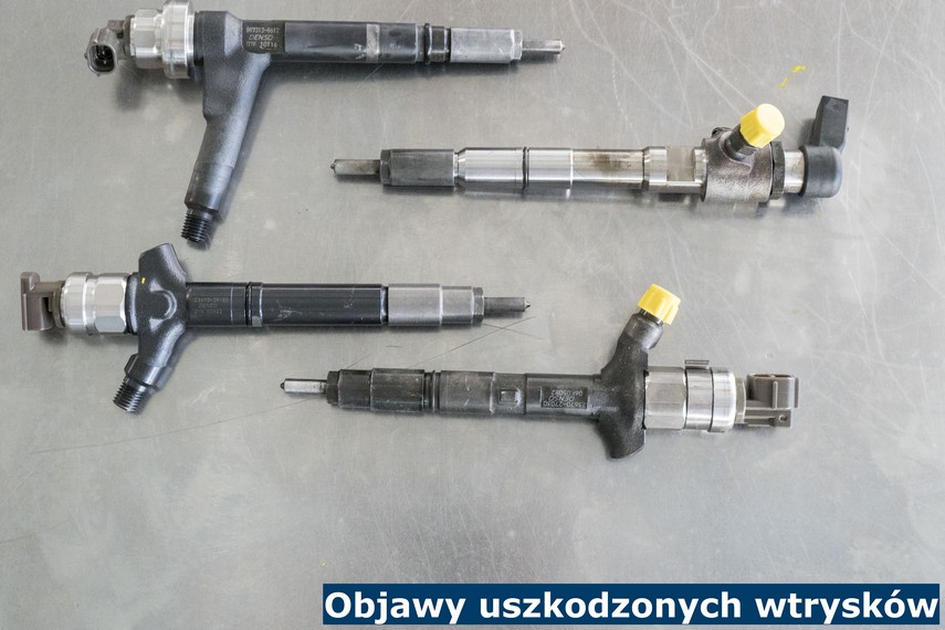 Objawy uszkodzonych wtrysków Objawy uszkodzonych wtrysków