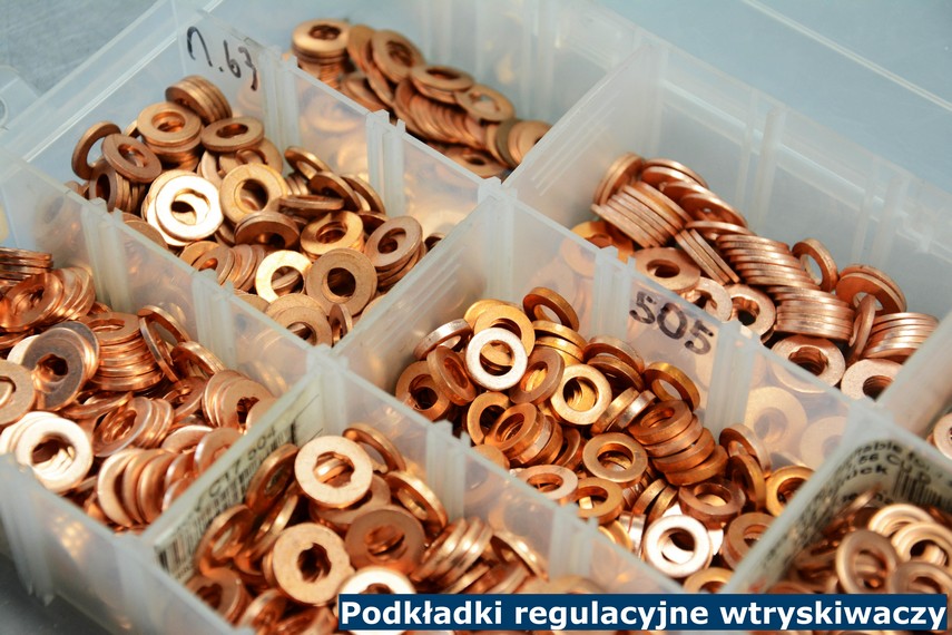 Podkładki regulacyjne wtryskiwaczy Podkładki regulacyjne wtryskiwaczy