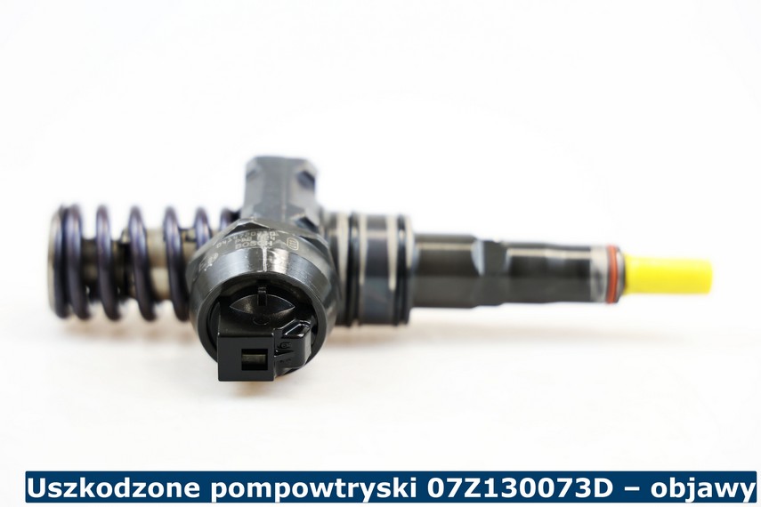 Uszkodzone pompowtryski 07Z130073D – objawy Jakie są objawy uszkodzonego pompowtrysku 07Z130073D?
