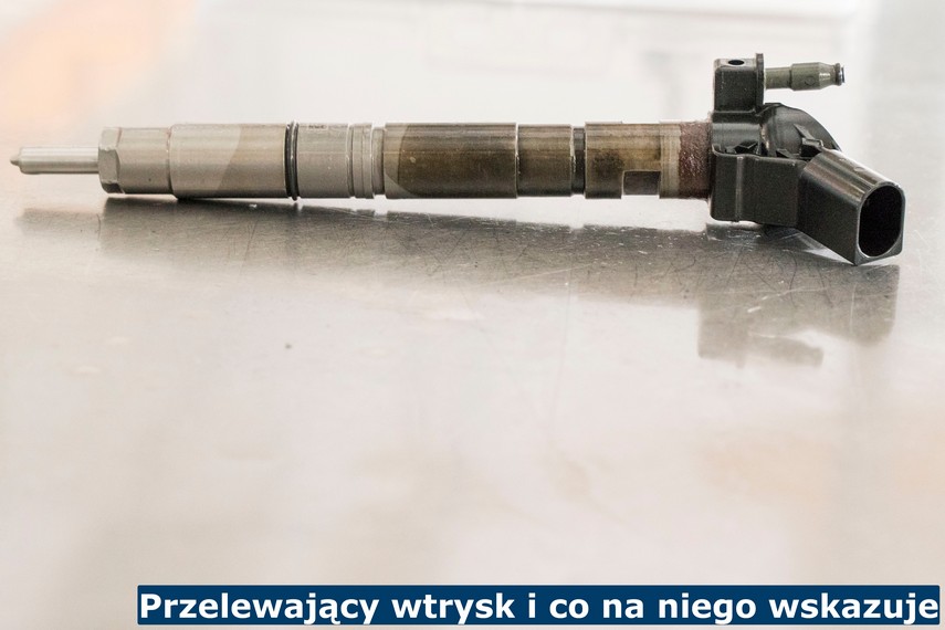 Przelewający wtrysk i co na niego wskazuje Wtryskiwacz piezoelektryczny po regeneracji w naszym salonie