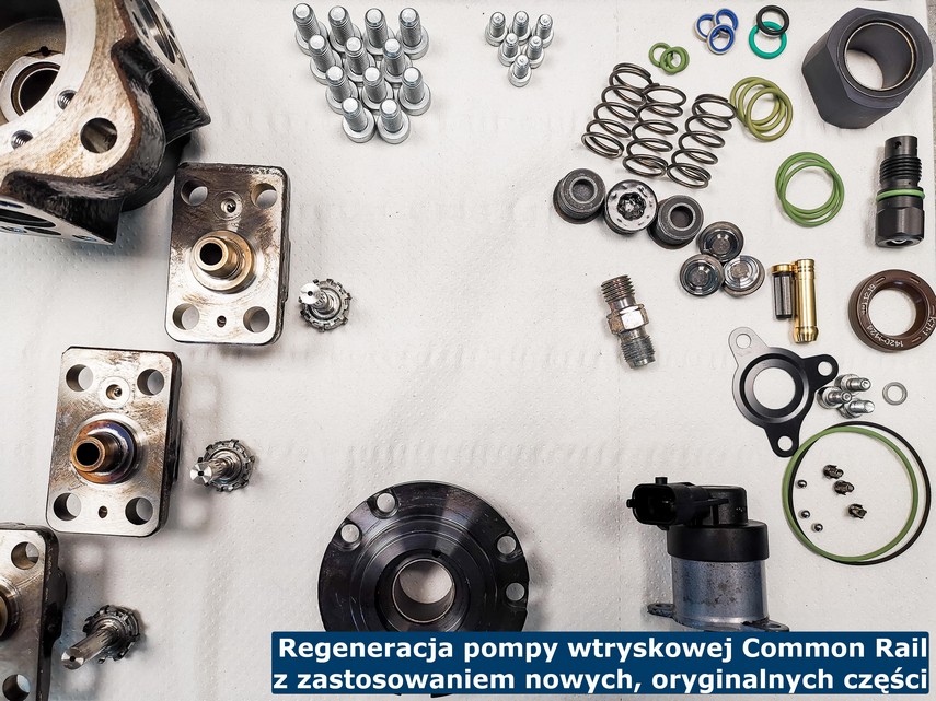 Pompa Common Rail regenerowana na nowych, oryginalnych części producenta