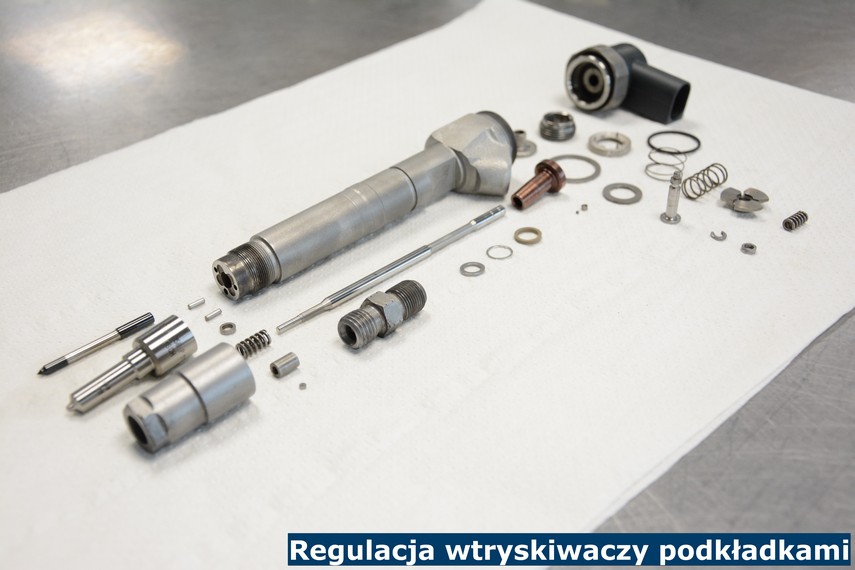 Regulacja wtryskiwaczy podkładkami Regulacja wtryskiwaczy podkładkami