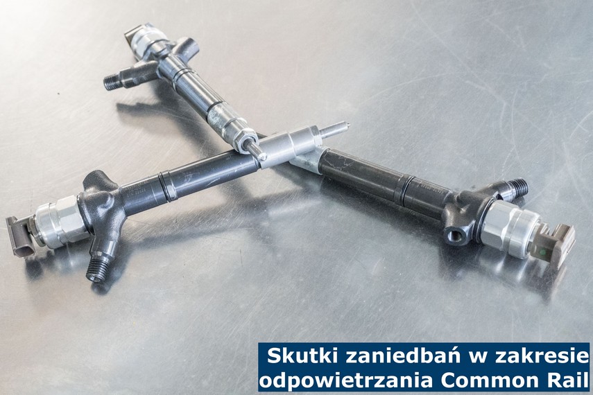 Skutki zaniedbań w zakresie odpowietrzania Common Rail Niewłaściwie przeprowadzone lub pominięte odpowietrzanie Common Rail - skutki