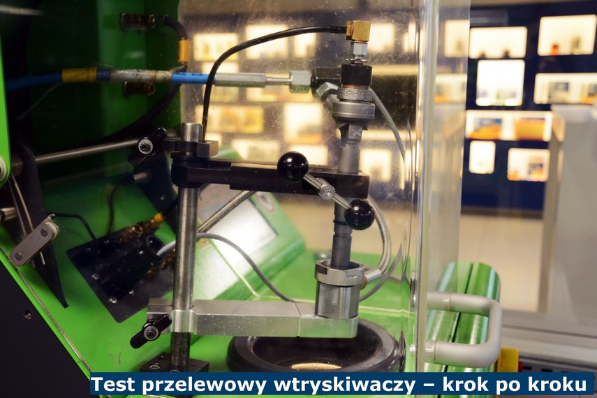 Test przelewowy wtryskiwaczy – krok po kroku Wtryskiwacz podczas diagnostyki w naszym salonie