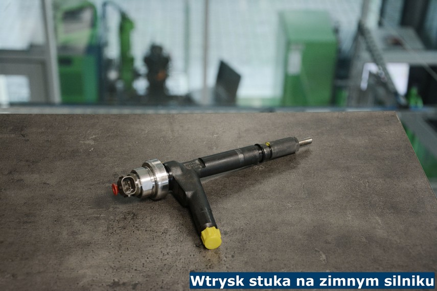 Wtrysk stuka na zimnym silniku Przykładowy wtryskiwacz Denso