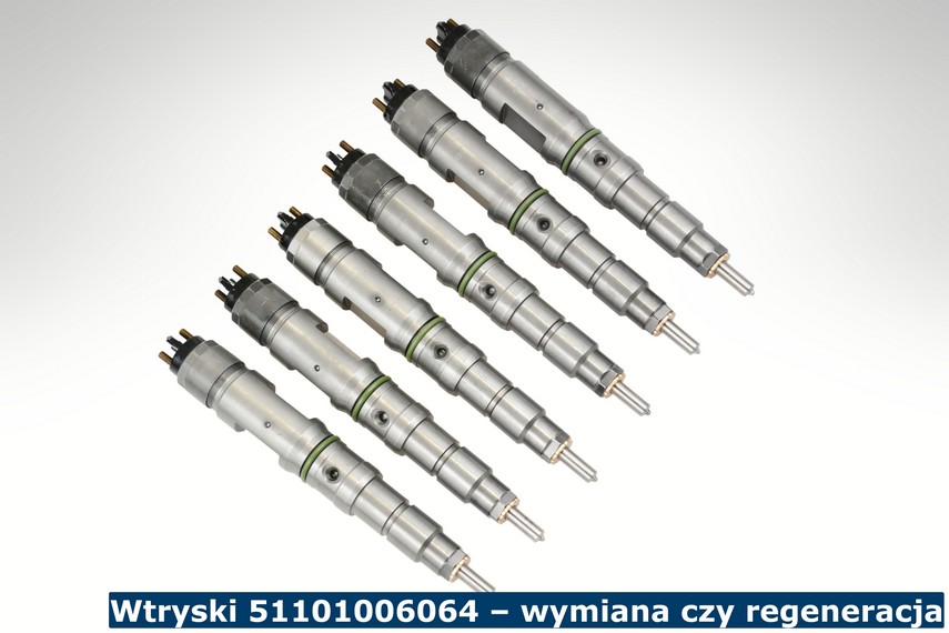 Wtryski 51101006064 – wymiana czy regeneracja Wtryski 51101006064 po regeneracji
