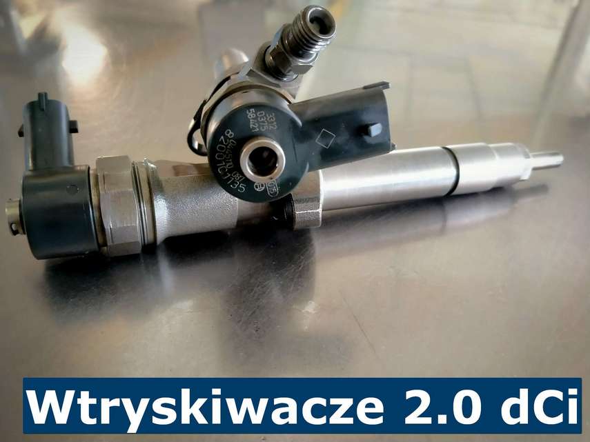 Wtryskiwacze 2.0 dCi Wtryskiwacze Common Rail stosowane w silniku 2.0 dCi