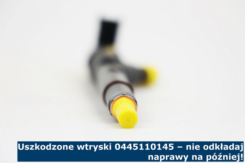Uszkodzone wtryski 0445110145 – nie odkładaj naprawy na później! Uszkodzone wtryski 0445110145 po naprawie