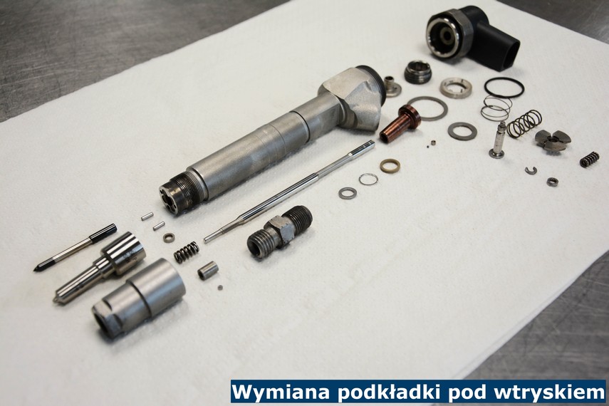 Wymiana podkładki pod wtryskiem Wymiana podkładki pod wtryskiem