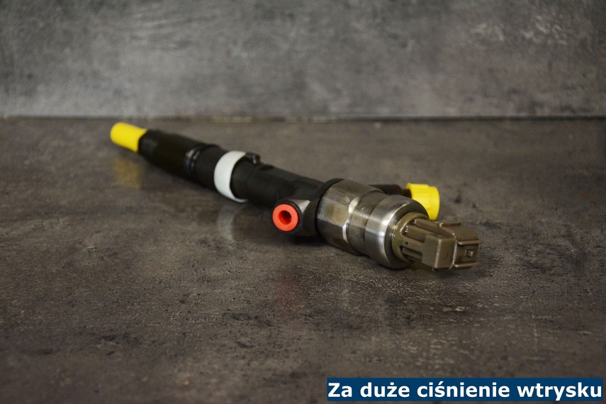 Za duże ciśnienie wtrysku Części układu Common Rail