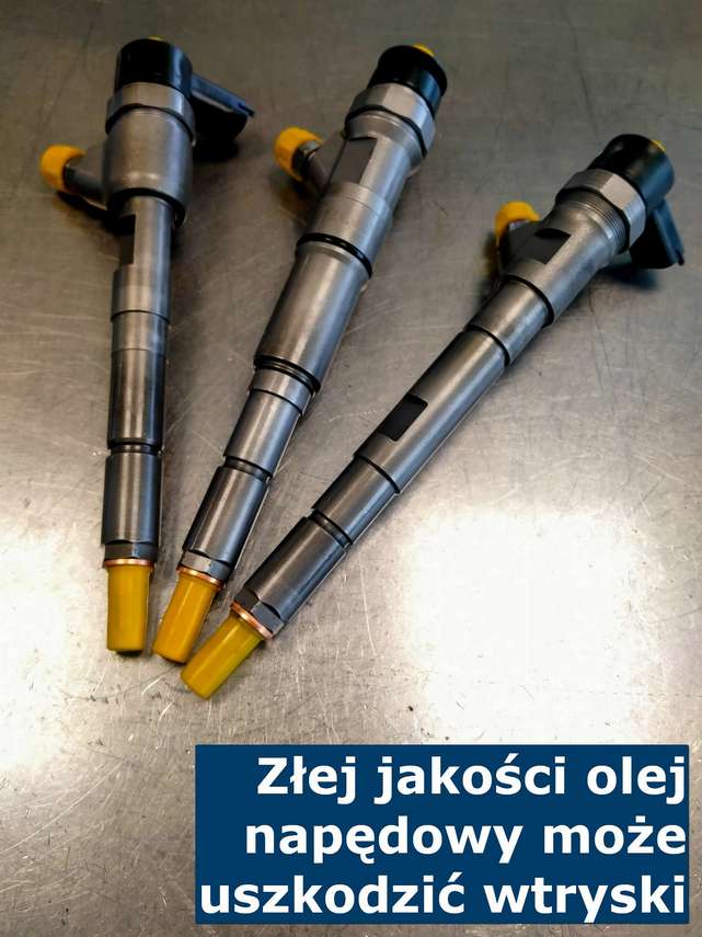 Złej jakości olej napędowy może uszkodzić wtryski Wtryskiwacze Common Rail a olej napędowy